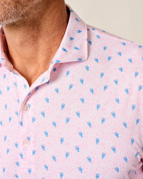 Low Country Featherweight Performance Polo in Azalea by Johnnie-O