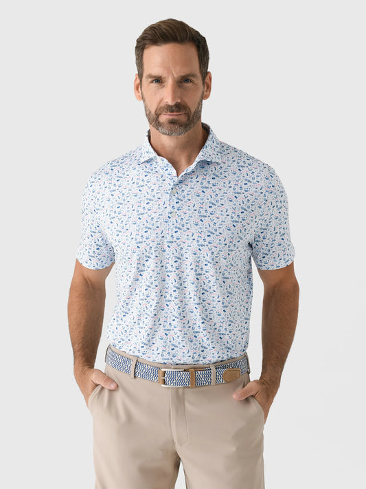 JO Merica Featherweight Performance Polo in Barracuda by Johnnie-O