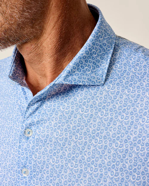 Kiwi Performance Jersey Polo in Palisades Blue by Johnnie-O