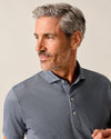 Hicks Performance Jersey Polo in Black by Johnnie-O
