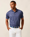 Boggings Performance Jersey Polo in Navy by Johnnie-O