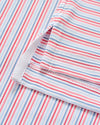 Kamdon Stripe Performance Jersey Polo in Lobster by Johnnie-O