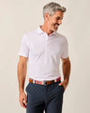Gambit Performance Jersey Polo in White by Johnnie-O