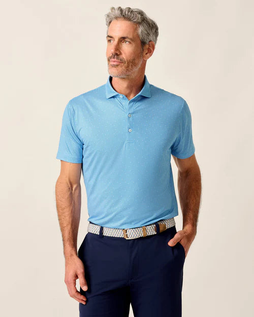Tundra Featherweight Performance Polo in Palisades Blue by Johnnie-O