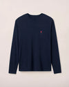 Coastal Way Long Sleeve Pocket T-Shirt in Navy by Johnnie-O
