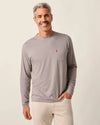 US Palm Long Sleeve Pocket T-Shirt in Steel by Johnnie-O