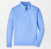 Perth Basketweave Performance Quarter-Zip in Cottage Blue by Peter Millar