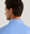 Perth Basketweave Performance Quarter-Zip in Cottage Blue by Peter Millar