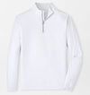 Perth Basketweave Performance Quarter-Zip in White by Peter Millar
