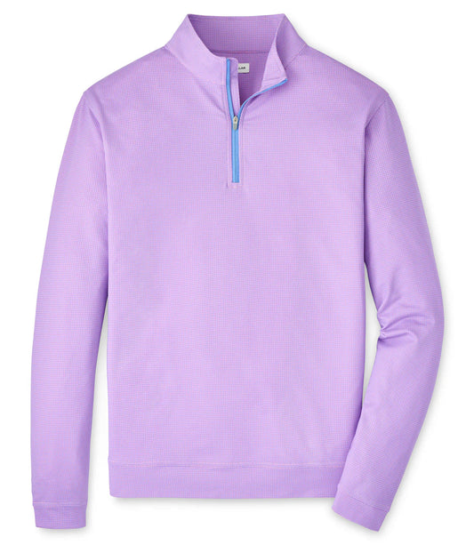Perth Basketweave Performance Quarter-Zip in Pink Parfait by Peter Millar