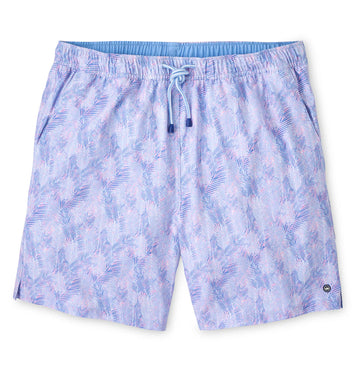 Sunset Palms Swim Trunk in Bermuda Pink by Peter Millar