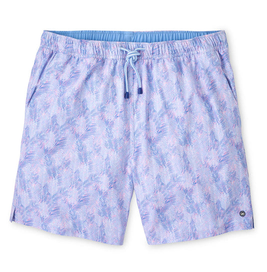 Sunset Palms Swim Trunk in Bermuda Pink by Peter Millar