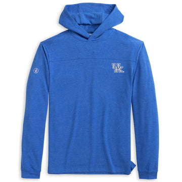 University of Kentucky Remmy Lightweight Performance Hoodie in Palisades Blue by Johnnie-O