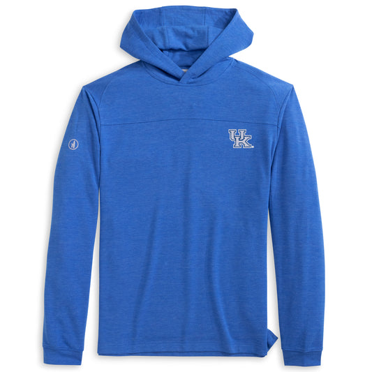 University of Kentucky Remmy Lightweight Performance Hoodie in Palisades Blue by Johnnie-O