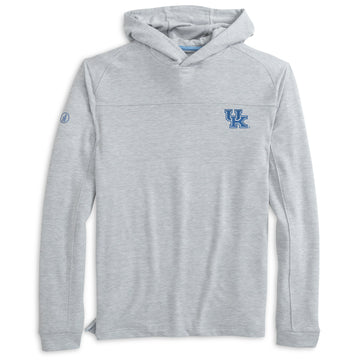 University of Kentucky Remmy Lightweight Performance Hoodie in Seal by Johnnie-O