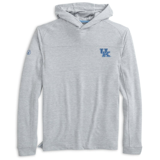 University of Kentucky Remmy Lightweight Performance Hoodie in Seal by Johnnie-O