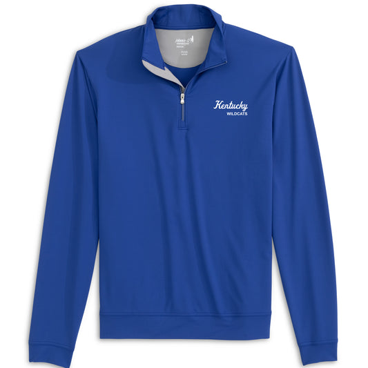 University of Kentucky Motion Performance 1/4 Zip in Royal by Johnnie-O
