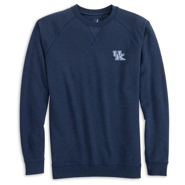 University of Kentucky Freeman Crewneck Fleece Sweatshirt in Meteor by Johnnie-O