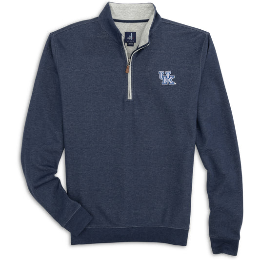 University of Kentucky Sully 1/4 Zip Pullover in Midnight Navy by Johnnie-O
