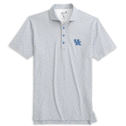 University of Kentucky Poppy Performance Mesh Polo in Thunder by Johnnie-O
