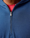 Watters DriRelease Performance 1/4 Zip Hoodie in Lake by Johnnie-O