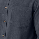 City Flannel Dress Shirt in Navy Heather by Mizzen+Main