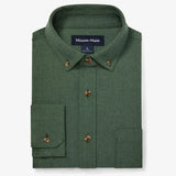 City Flannel Dress Shirt in Spruce Heather by Mizzen+Main