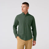 City Flannel Dress Shirt in Spruce Heather by Mizzen+Main