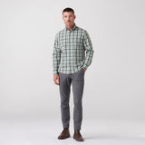 City Flannel Dress Shirt in Spruce Multi Check by Mizzen+Main