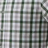 City Flannel Dress Shirt in Spruce Multi Check by Mizzen+Main