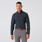 Leeward Dress Shirt in Navy Stewart Plaid by Mizzen+Main