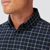 Leeward Dress Shirt in Navy Stewart Plaid by Mizzen+Main