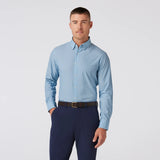 Leeward Dress Shirt in Steel Blue Multi Dot by Mizzen+Main