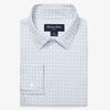 Leeward Dress Shirt in White Hatch Mark by Mizzen+Main