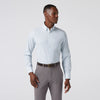 Leeward Dress Shirt in White Hatch Mark by Mizzen+Main