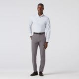 Leeward Dress Shirt in White Hatch Mark by Mizzen+Main