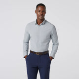 Leeward Dress Shirt in Aluminum Joel Plaid by Mizzen+Main