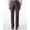 Super 110's Sharkskin Flat Front Dunhill Dress Pant in Chestnut by Ballin