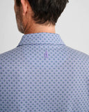 Hales Printed Top Shelf Performance Polo in Navy by Johnnie-O
