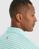 Newton Striped Jersey Performance Polo in Cay by Johnnie-O