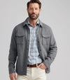 Crown Flex Merino Shirt Jacket in Oslo Grey by Peter Millar