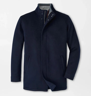 Crown Flex Merino City Coat in Navy by Peter Millar
