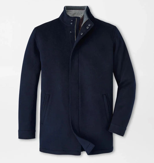 Crown Flex Merino City Coat in Navy by Peter Millar