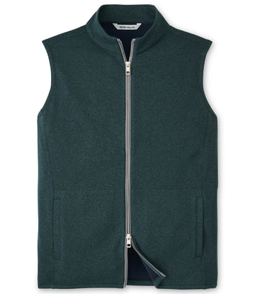 Crown Sweater Fleece Vest in Deep Verdant by Peter Millar