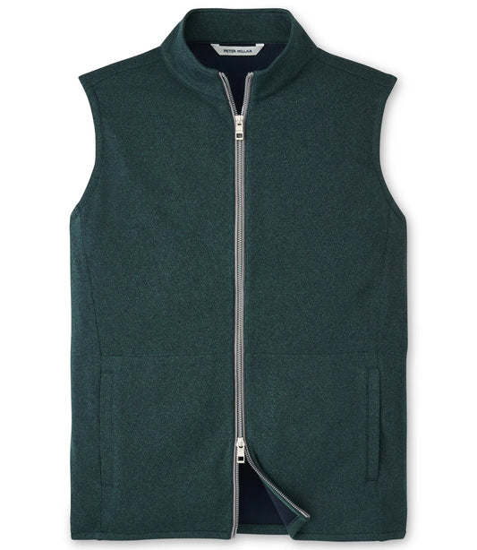 Crown Sweater Fleece Vest in Deep Verdant by Peter Millar