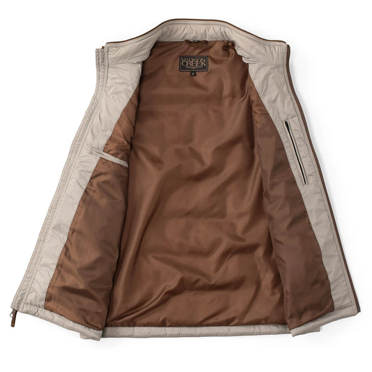 Shelby Lightweight Quilted Nylon Vest in Bark by Madison Creek Outfitters