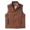 Beaver Creek Waxed Goat Suede Vest in Bourbon by Madison Creek Outfitters