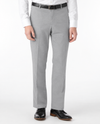 Comfort "EZE" Commuter Bi-Stretch Gabardine Flat Front Dunhill Dress Pant in Pearl Grey by Ballin