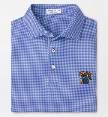 University of Kentucky Border Performance Jersey Polo in Blue3 by Peter Millar