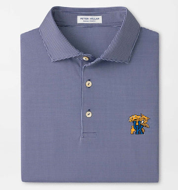 University of Kentucky Border Performance Jersey Polo in Navy by Peter Millar